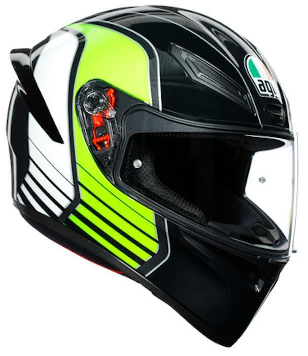 Casco Integrale AGV K1 K-1 Multi Power Antracite bianco verde Taglia Size MS