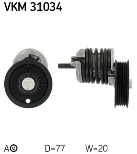 Rullo tenditore, Cinghia Poly-V VKM 31034 SKF per VW AUDI