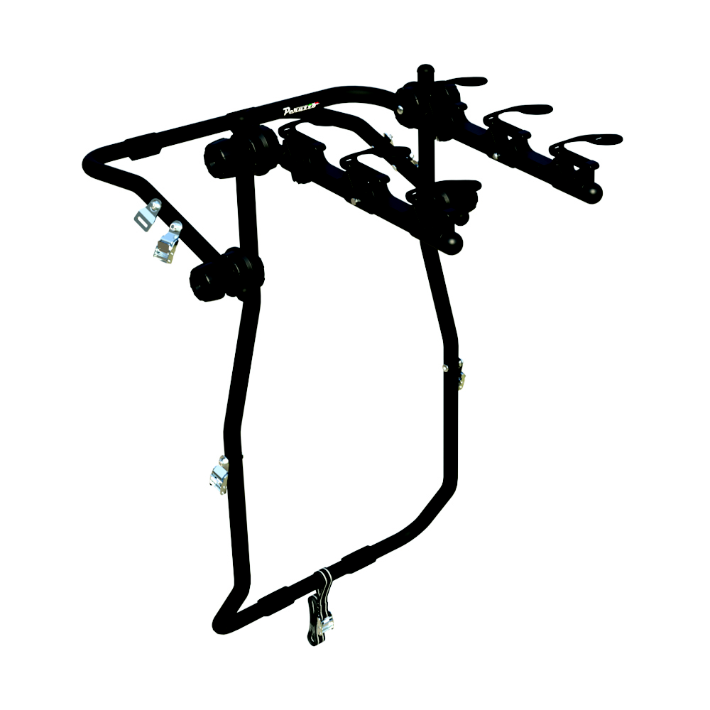 Peruzzo Portabici Posteriore Auto Milano Acciaio Per 3 Bici Portata 45kg Nero