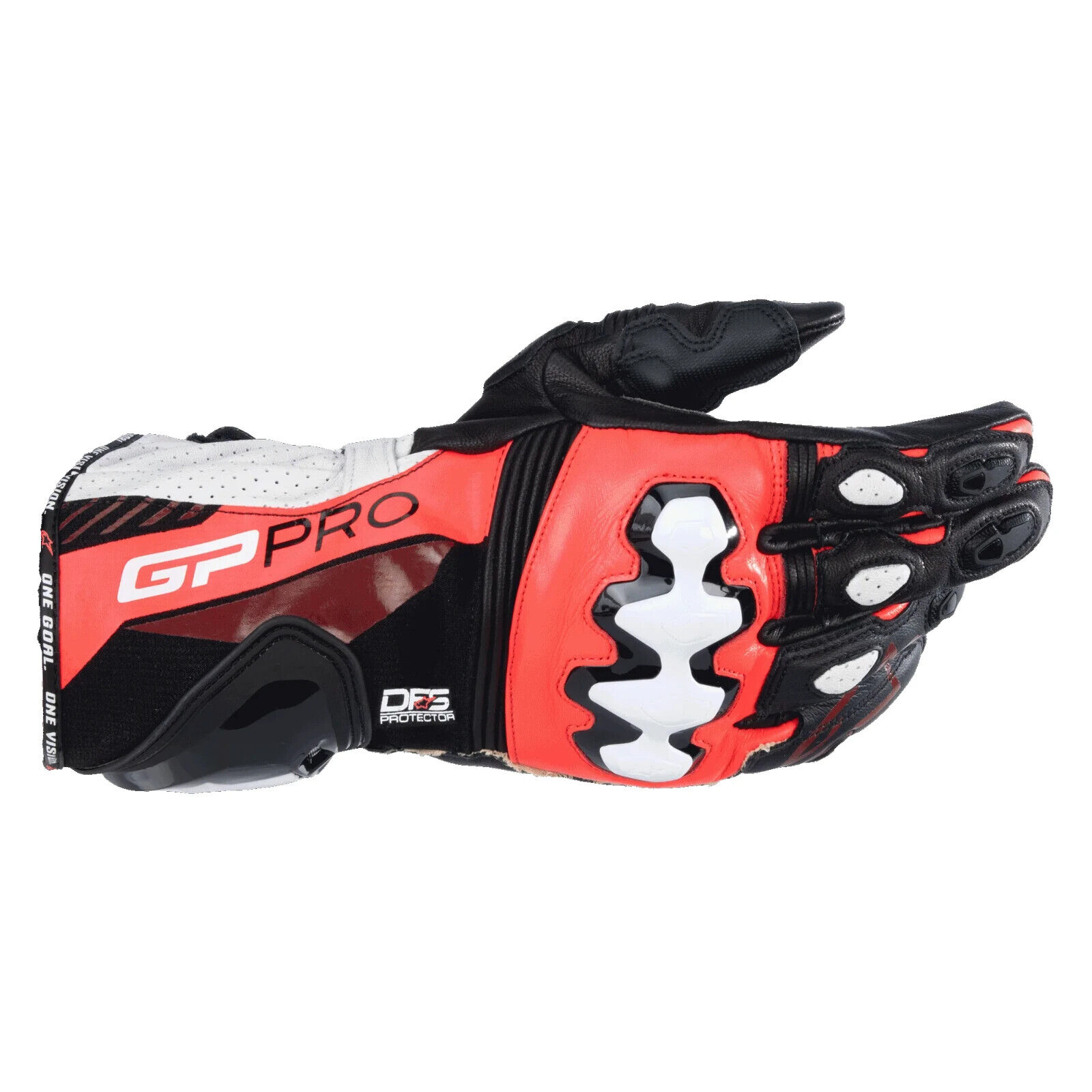 Guanti Moto Alpinestars GP PRO R4 BLACK RED FLUO Gloves Pelle Racing Taglia L