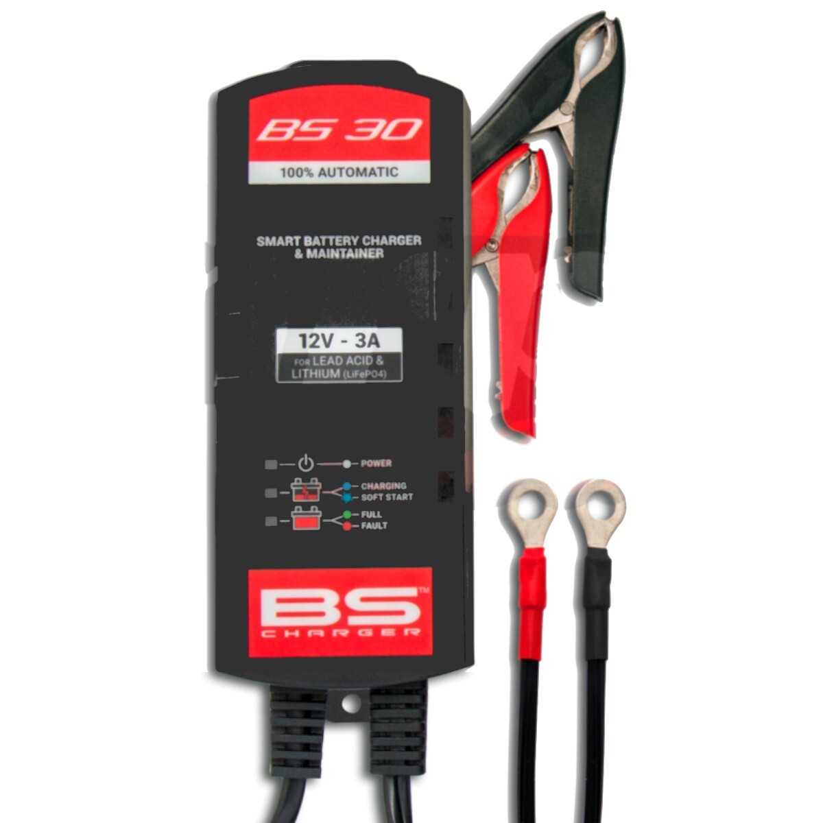 CARICATORE MANTENITORE BATTERIE BS BATTERY BS30 STD GEL AGM MF LITIO