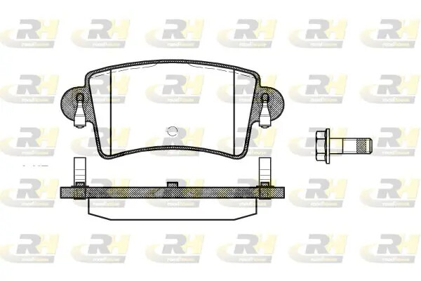 Pastiglie freno Assale posteriore 2833.00 ROADHOUSE per RENAULT OPEL NISSAN