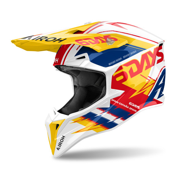 WRASDS24 Casco Cross Enduro AIROH Wraaap 6Days ® Spain 2024 Gloss XS