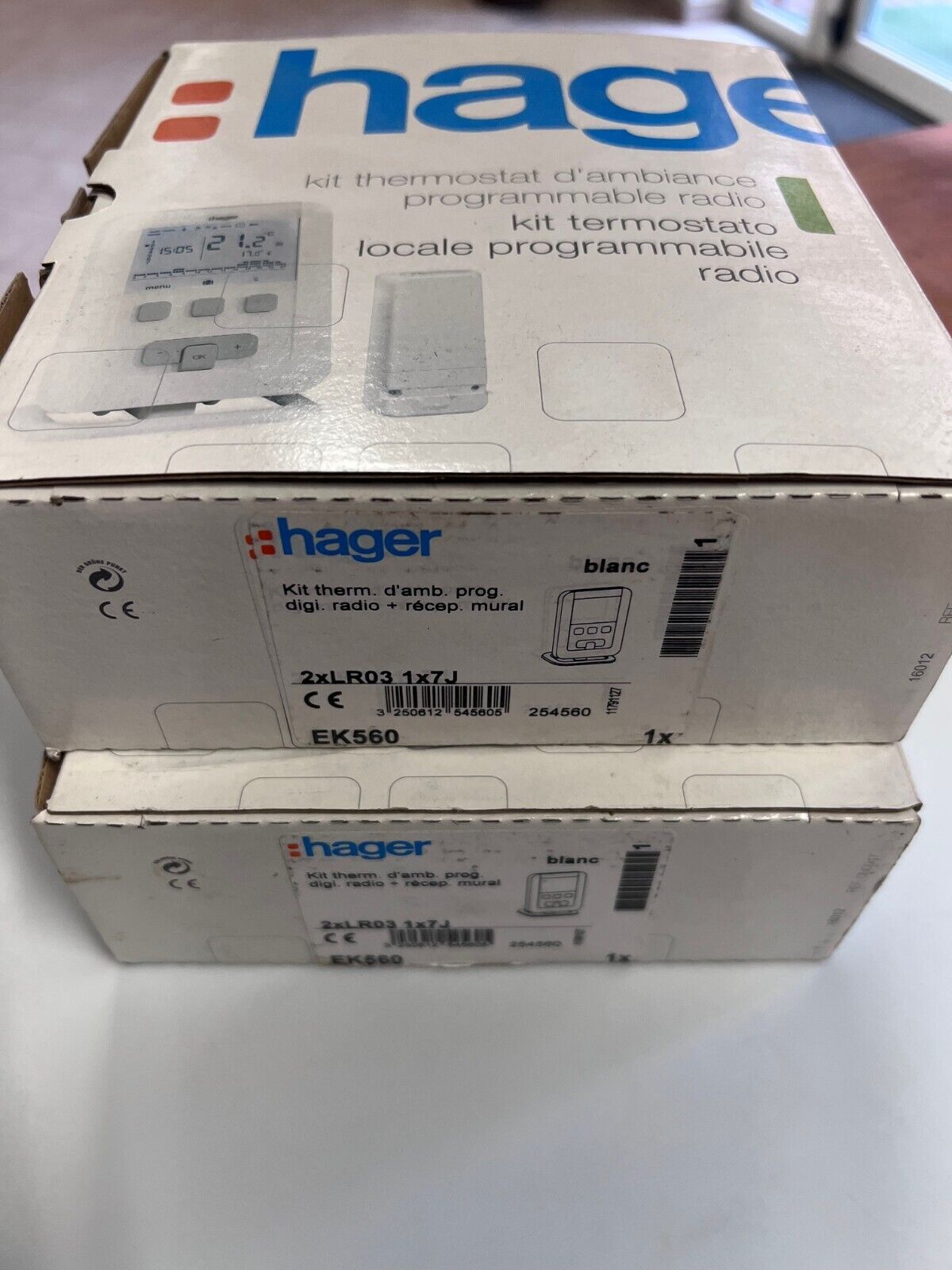 Kit termostato programmabile Hager