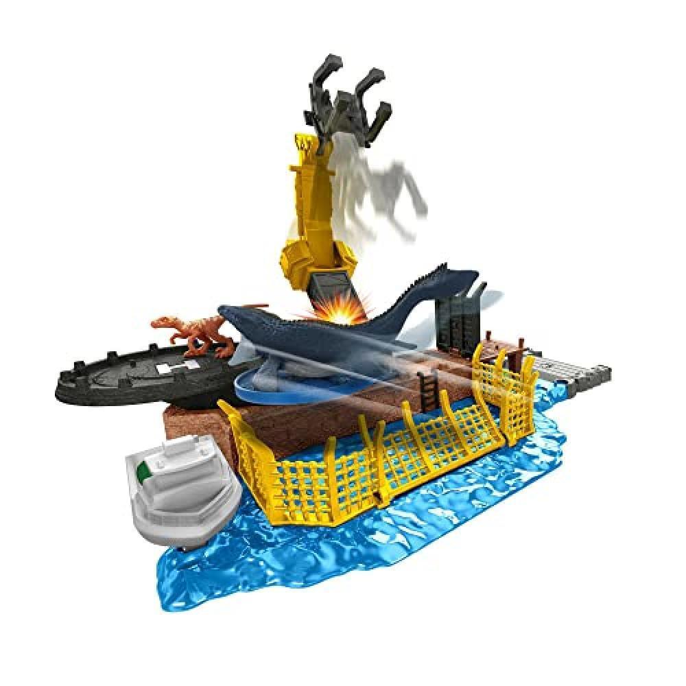 (TG. Piccolo) Jurassic World - MINIS PLAYSET MOSASAURUS MAYHEM Playset, Giocatto