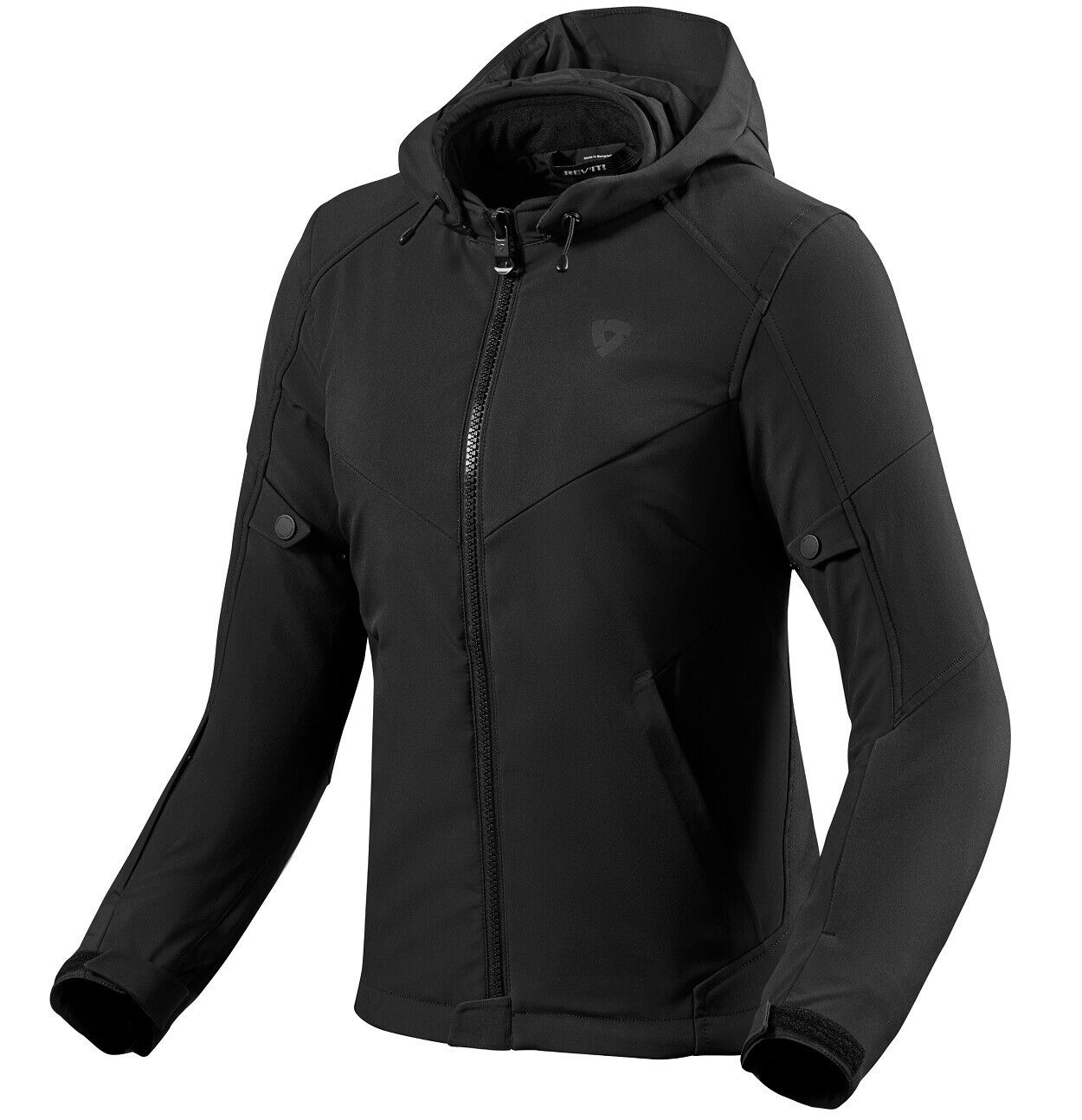 GIACCA DONNA JACKET MOTO REV'IT AFTERBURN BURN 2 LADIES H2O SOFTSHELL NERO TG 42