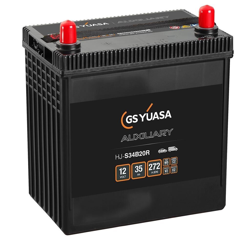 YUASA HJ S34B20R Batteria Ausiliaria AGM 35Ah 12V 272EN per Ibride Toyota Lexus