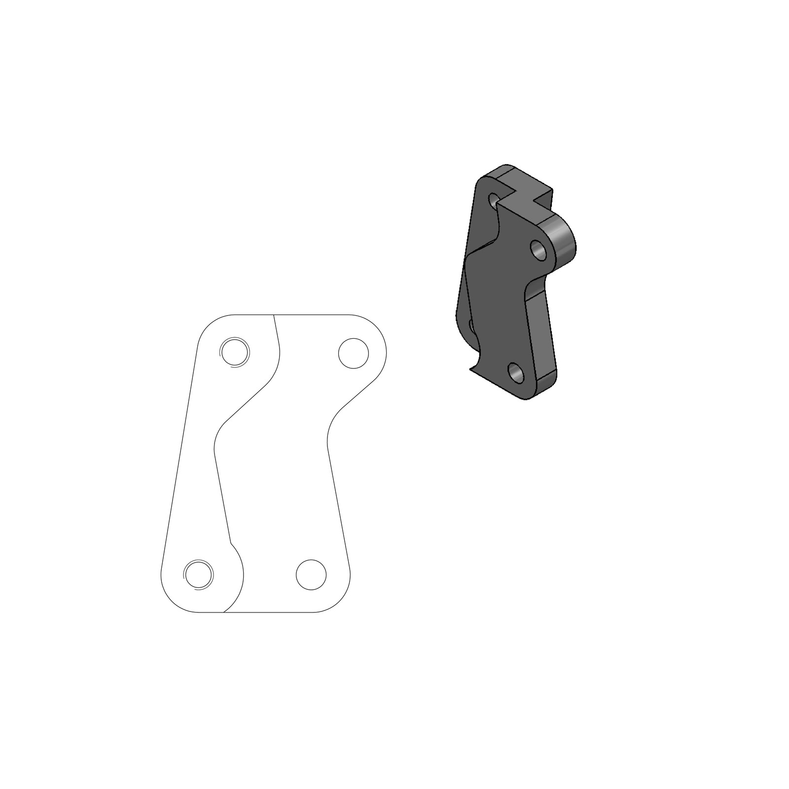 Adattatore disco freno Supermoto Street MOTO-MASTER 320 mm 211012