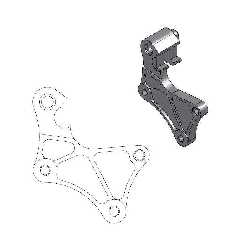 Adattatore disco freno Supermoto Street MOTO-MASTER 320 mm 211016