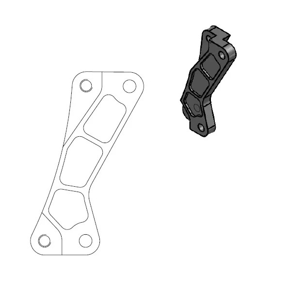 Adattatore disco freno Supermoto Street MOTO-MASTER 320 mm 211076