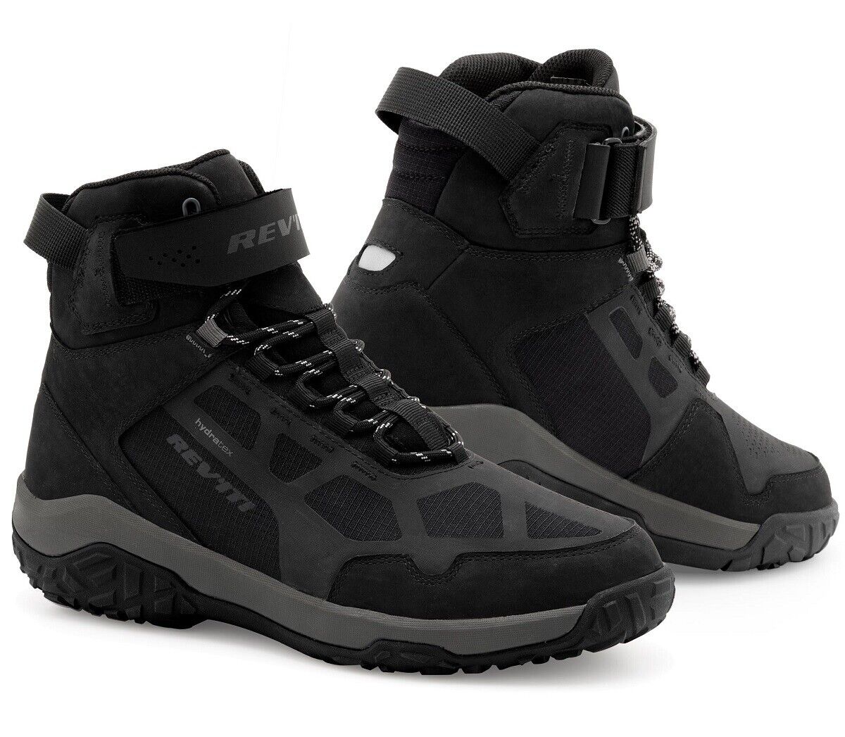 SCARPE STIVALI BOOTS MOTO REV'IT DESCENT H20 BLACK NERO LEATHER PELLE TG 42