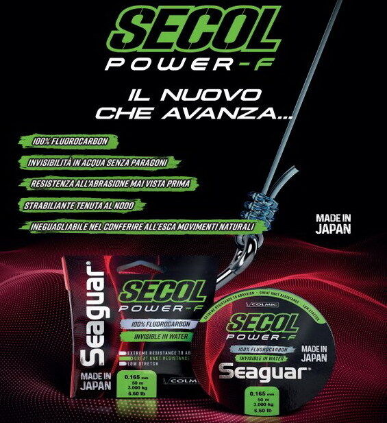 SEAGUAR SECOL POWER F Fluorocarbon 0,148 mm - 50 mt 0,14 COLMIC