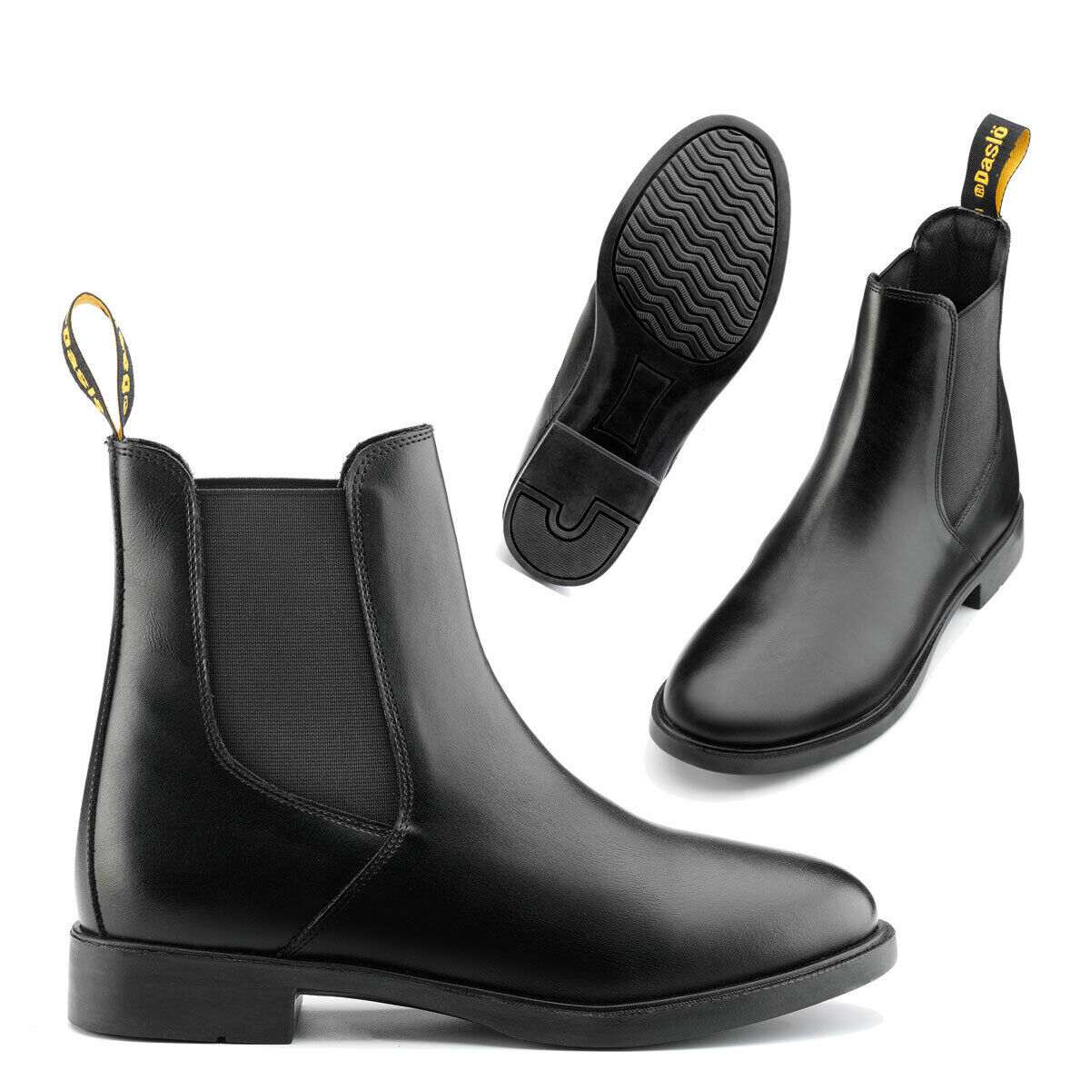 STIVALETTI IN PELLE SINTETICA JODHPUR COLORE NERO MISURA 34 BAMBINO
