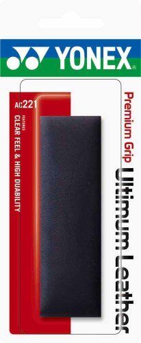 YONEX Premium Grip Ultimum Nastro per racchetta da tennis in pelle nero AC221...