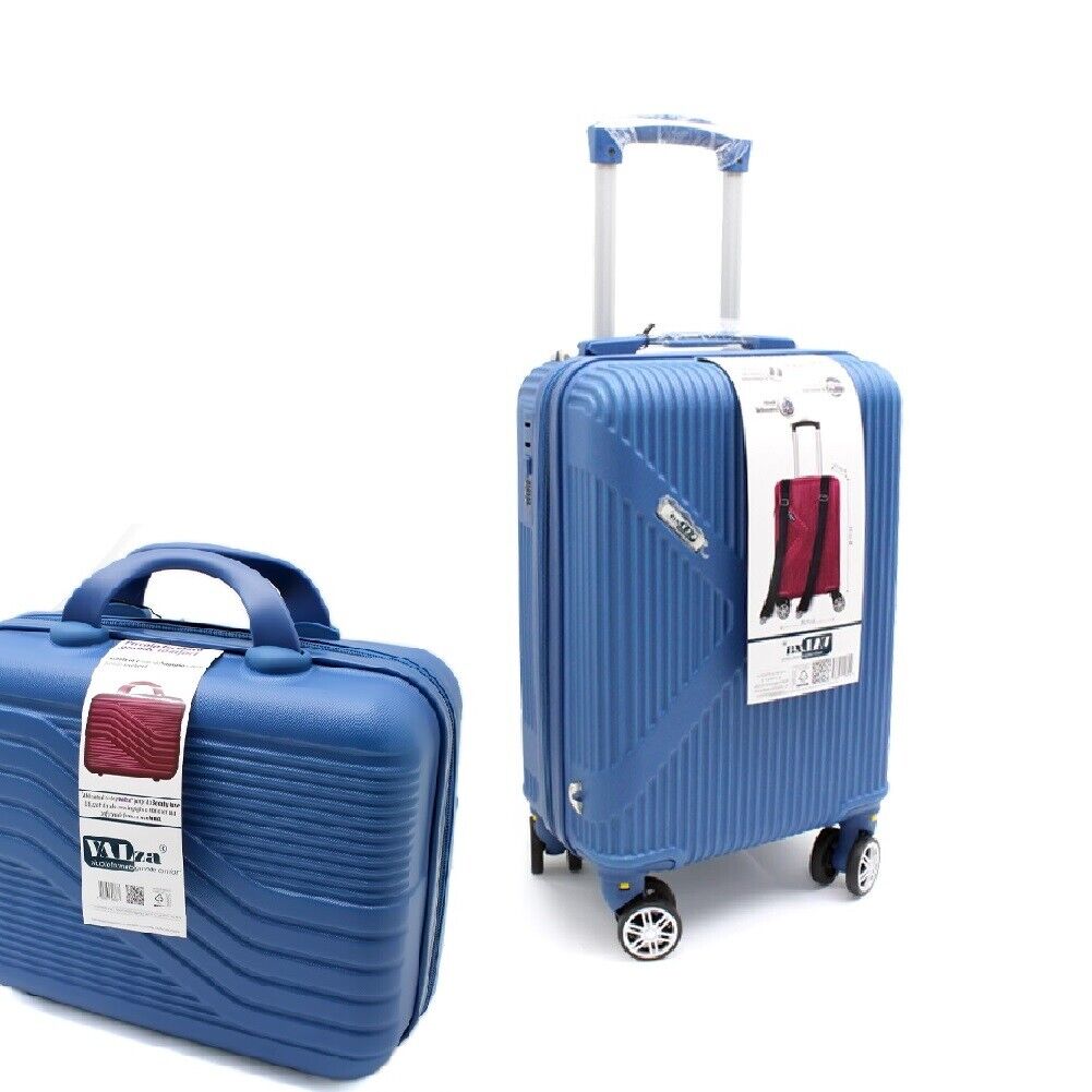 Valigia Rigida Trolley Bagaglio a Mano con BeautyCase Ruote staccabili 45x36x20c