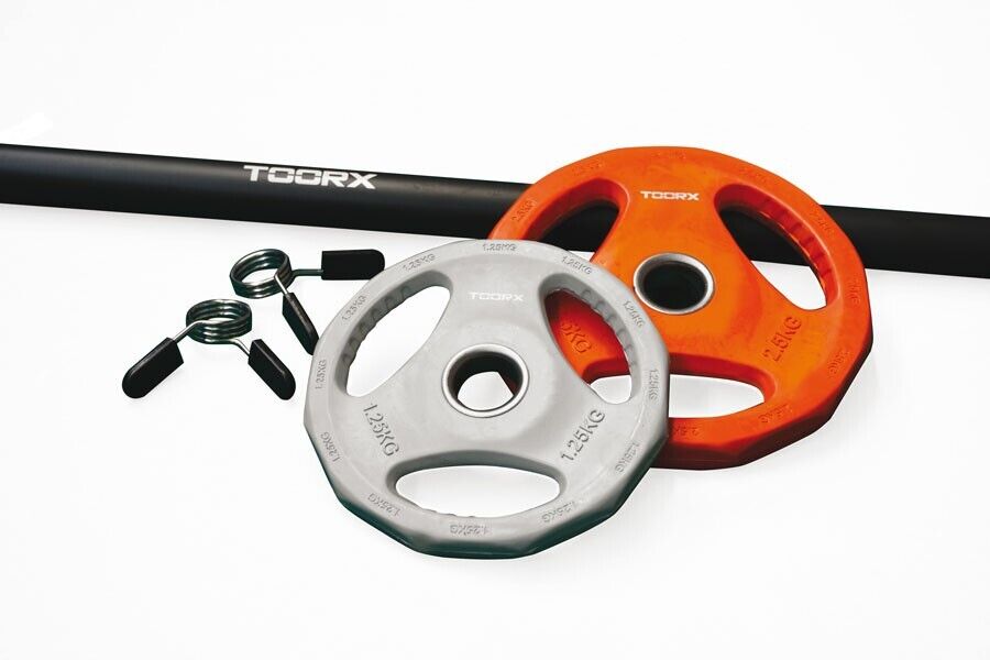 Toorx  Set 4 Dischi Peso Kg. 5 kg Per Pump nero Ø 30 mm Pesi Aerboica Fitness
