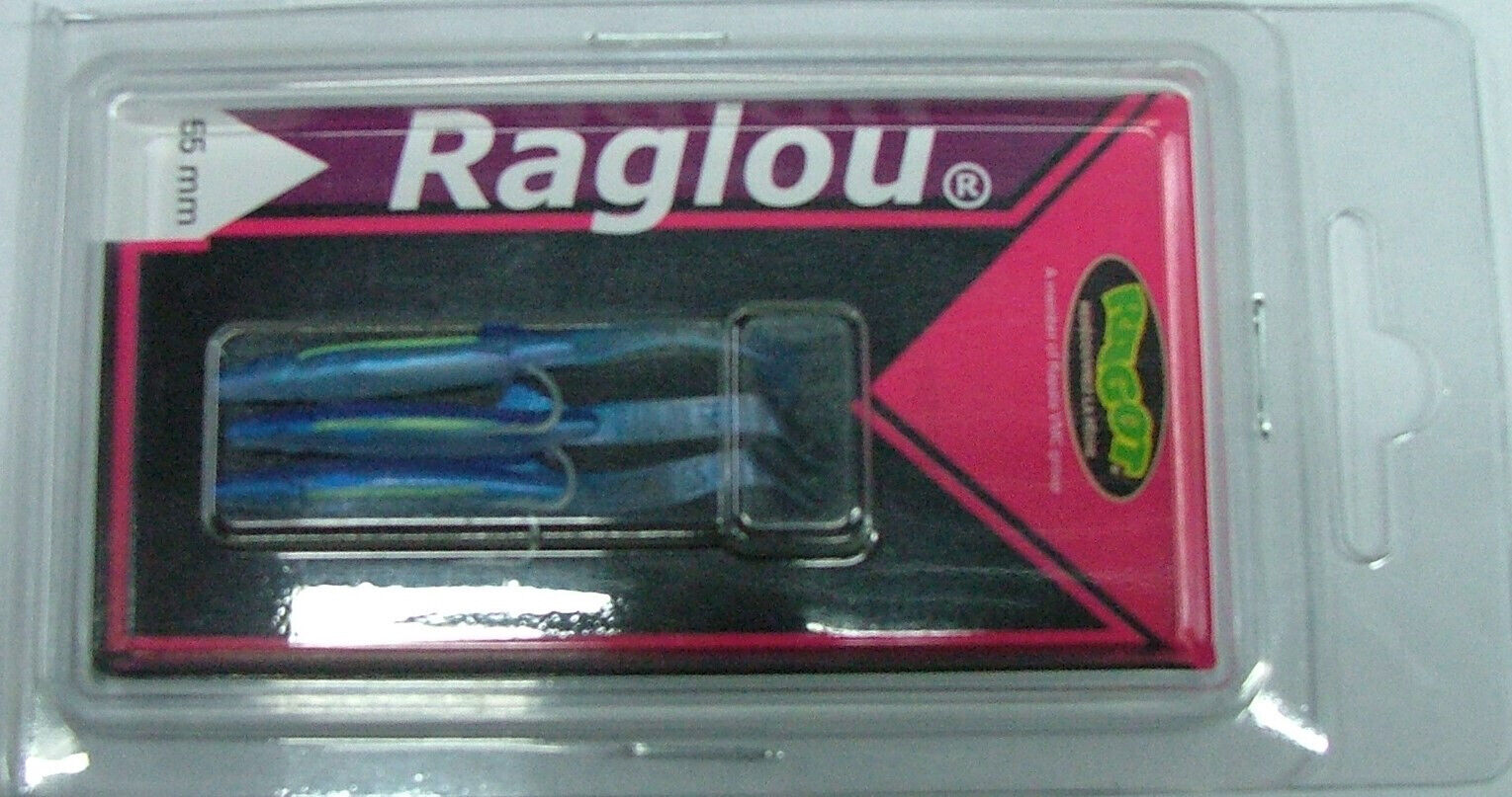 3 RAGLOU originale BLEU SARDINE 5,5 cm - 55 mm BS esca silicone artificiale