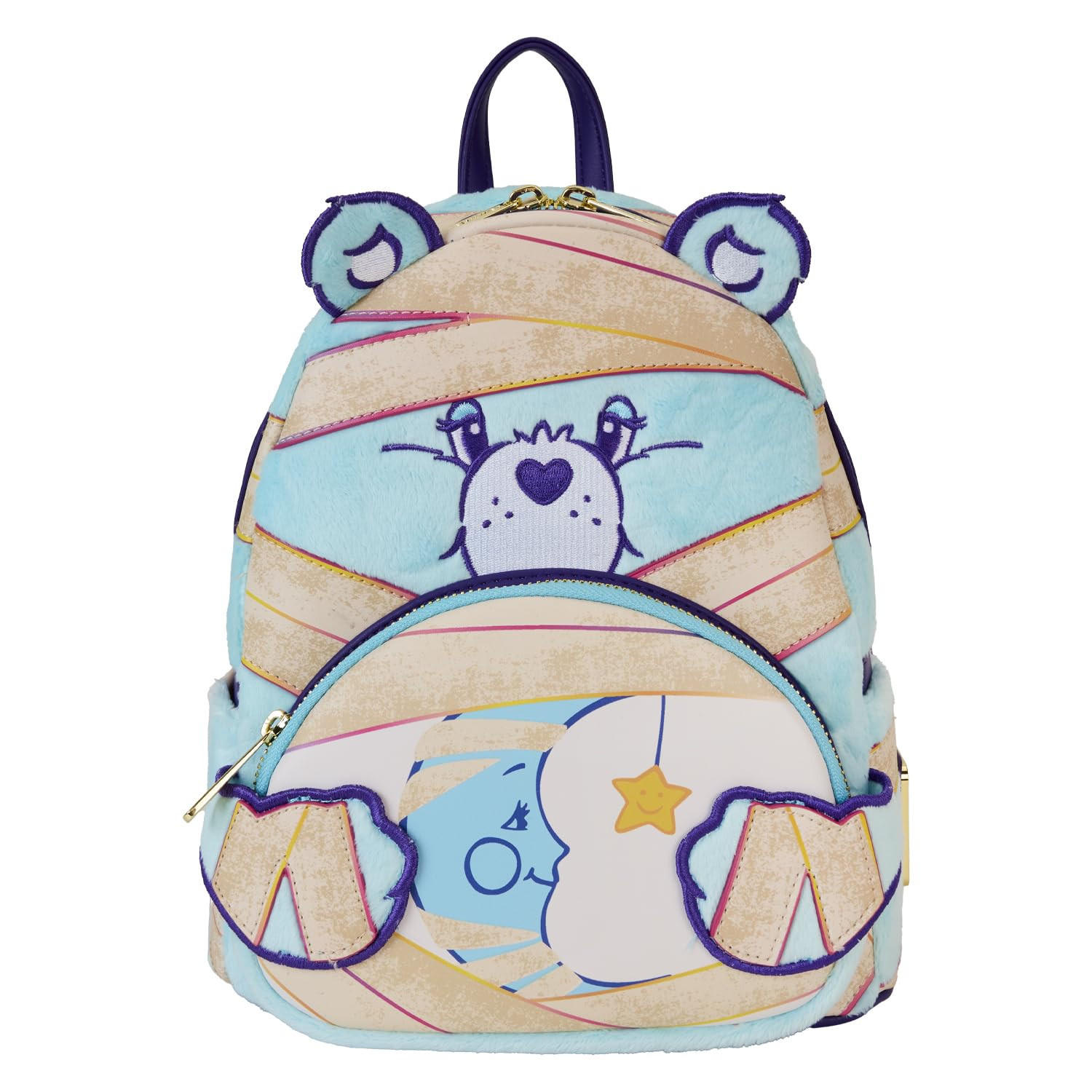 Loungefly Care Bears Universal Monsters Bedtime Bear Mummy Mini Backpack, Multi,