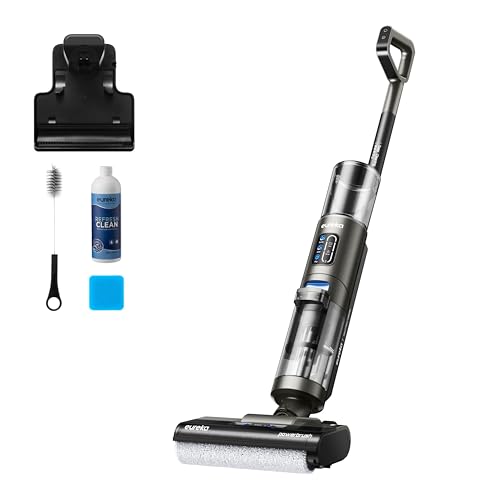 Eureka Rapidwash New430 Aspirapolvere E Lavapavimenti Intelligente,Aspirapolvere Lavapavimenti Senza Fili,Scopa Elettrica Design Leggero Per Multisupe