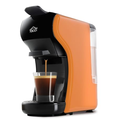 Dcg Es6517 - Macchina Del Caffè Universale, Serbatoio 0,6 Litri, Tanica Trasparente Estraibile, 19 Bar, 1.450W. Spia Macchina Pronta Ad Erogare. Dimen