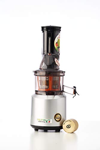 Lifeenergy Pro Estrattore Professionale Per Frutta E Verdura Con Tecnologia Gold Disc Per Estrazione A Freddo Di Succo Vivo Energizzato, 60 Giri/Min, 