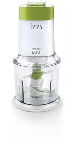 Benrubi Izzy Multi+ 600 - Tritatutto A 6 Lame, Tritatutto Elettrico, Tritatutto Cipolle, Tagliaverdure, 600 W, Capacità 600 Ml