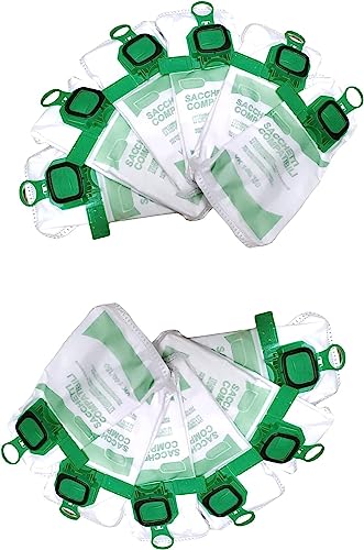 Piesseonline Confezione 12 Sacchetti Per Aspirapolvere Folletto Vk 140 - Vk 150 Fp40 Fp50