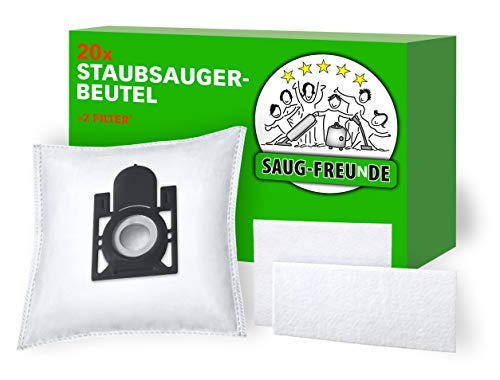 Saug-Freunde | 20 Sacchetti Per Aspirapolvere Simili Con Aldi Quigg Ei 110, Ei110, Qu 110, Qu 101, Eo 101, Eo101 E Lidl Aquapur, W5, Eo 800, Eo800