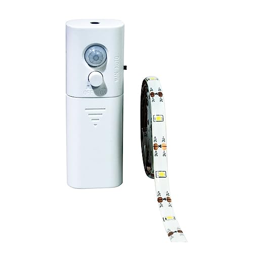 Life Striscia Led Con Sensore Di Movimento E Crepuscolare, Kit Striscia Led Luce Naturale, 1 Metro