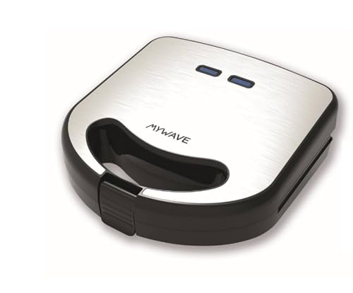 My Wave - Sandwichera 2 En 1 - Contact Grill Para Sandwich Y Paninis - Acabado Crujiente Y Delicioso - Grill Y Plancha Desmontable Con Revestimiento A
