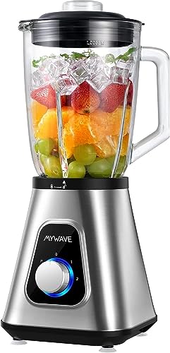 My Wave - Frullatore A Tazza - Potenza 1300 W - Capacità Di 1,5 L E 2 Velocità + Pulse- Per Liquidi E Solidi - Lame In Acciaio Inox E Bicchiere Rimovi