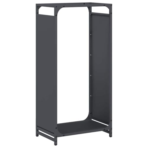 Vidaxl Rastrelliera Per Legna Da Ardere Antracite 44X28X90 Cm