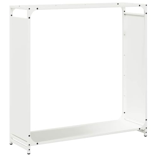 Vidaxl Rastrelliera Per Legna Da Ardere Bianca 90X28X90 Cm, Portalegna Per Caminetto, Portalegna, Supporto Per Legna Da Ardere