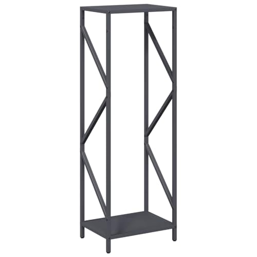 Vidaxl Rastrelliera Per Legna Da Ardere Antracite 34X25X100 Cm, Portalegna Per Caminetto, Portalegna, Supporto Per Legna Da Ardere