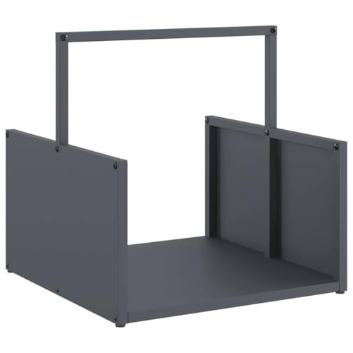 Vidaxl Rastrelliera Per Legna Da Ardere Antracite 40X40X40 Cm