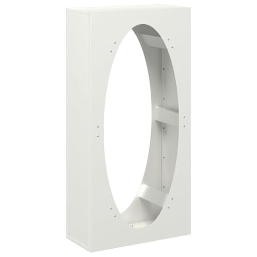 Vidaxl Rastrelliera Per Legna Da Ardere Bianca 50X23X100 Cm
