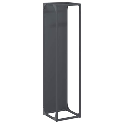 Vidaxl Rastrelliera Per Legna Da Ardere Antracite 25X25X100 Cm, Portalegna Per Caminetto, Portalegna, Supporto Per Legna Da Ardere