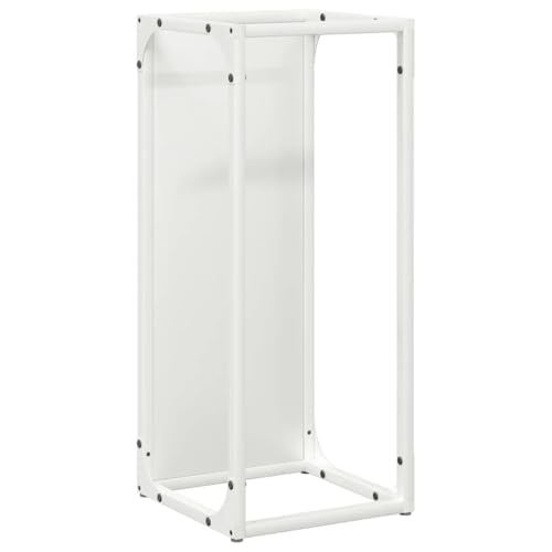 Vidaxl Rastrelliera Per Legna Da Ardere Bianca 25X25X60 Cm, Portalegna Per Caminetto, Portalegna, Supporto Per Legna Da Ardere