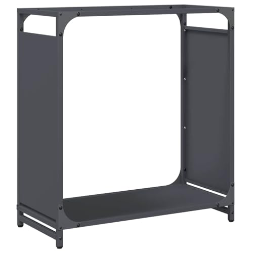 Vidaxl Rastrelliera Per Legna Da Ardere Antracite 60X28X65 Cm