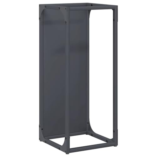 Vidaxl Rastrelliera Per Legna Da Ardere Antracite 25X25X60 Cm, Portalegna Per Caminetto, Portalegna, Supporto Per Legna Da Ardere