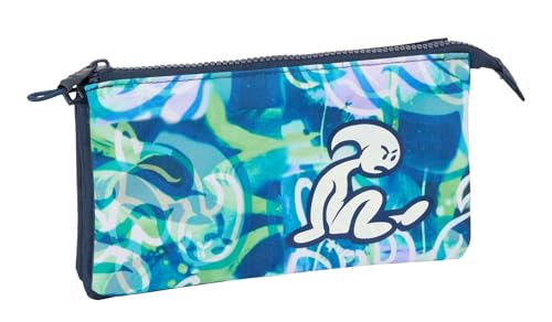 Safta El Bambino Kook - Astuccio Triplo, Astuccio Per Bambini, Ideale Per Bambini In Età Scolastica, Comodo E Versatile, Qualità E Resistenza, 22 X 3