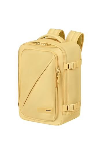American Tourister Take2Cabin - Borsa Da Cabina Ryanair 25 X 20 X 40 Cm, 24 L, 0,50 Kg, Bagaglio A Mano, Zaino Per Aereo S Underseater, Giallo (Giallo