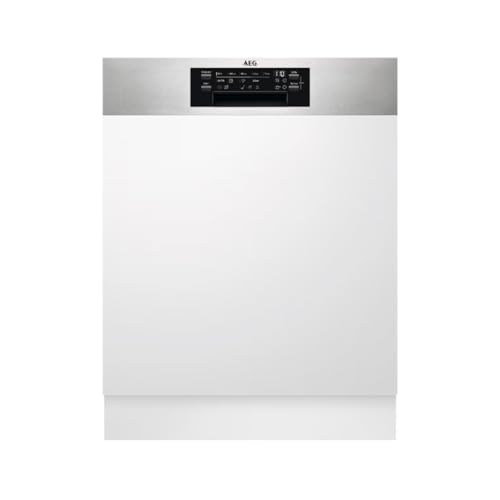 Aeg Fee63606Pm - Lavastoviglie Integrate, 60 Cm, Airdry, Risultati Di Asciugatura Perfetti, A Risparmio Energetico, Portaposate, Con Display E Funzion