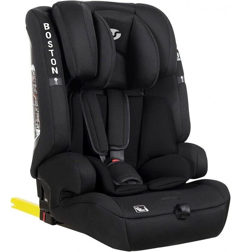 Innovaciones Ms Seggiolino Auto 9-36 Kg Isofix / 15M-12 Anni Nero Boston i-Size