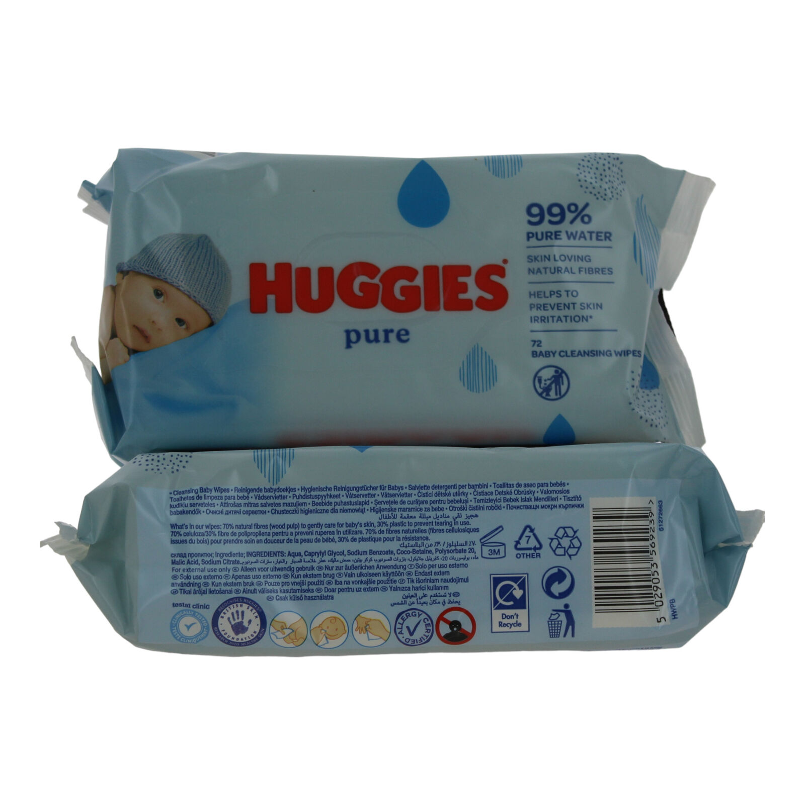 HUGGIES SALVIETTE BABY PURE (72PZ )