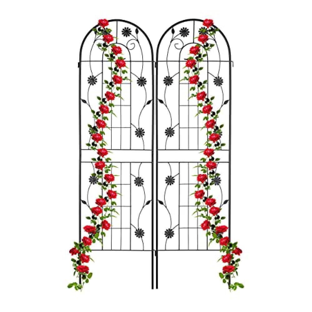 (TG. 180 x 50 cm) Relaxdays Grigliati per Rampicanti, Set da 2, HxL 180 x 50 cm,