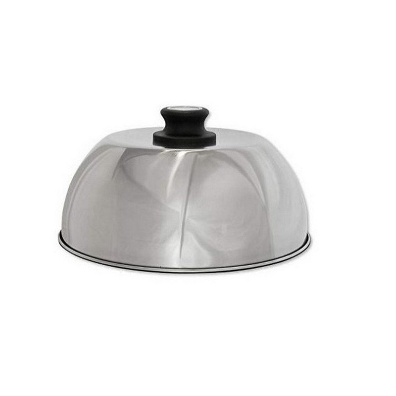 LotusGrill - Cappa per LotusGrill G28 - Acciaio Inox e Pomolo con Termometro