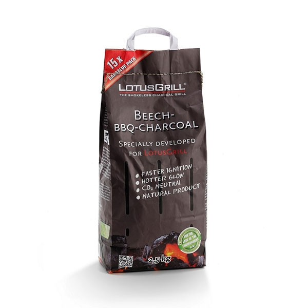 Carbonella per LotusGrill in Faggio da 2,5 kg - LGBK25