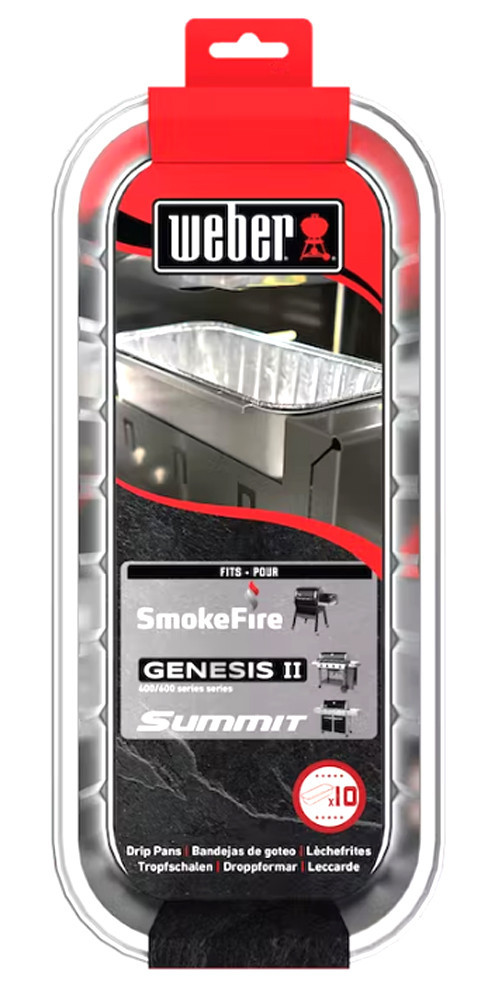 Vaschetta 6498 di raccolta in alluminio Weber 10 pezzi