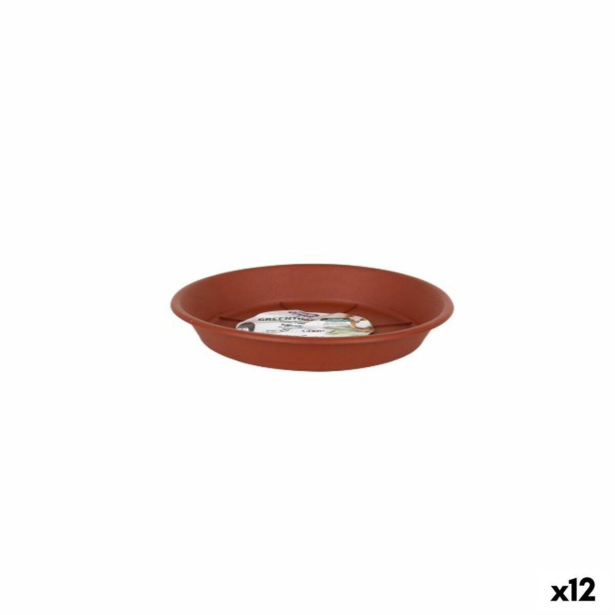Piatto per Vaso Dem Greentime Marrone ø 14 x 2 cm [12 Unità]